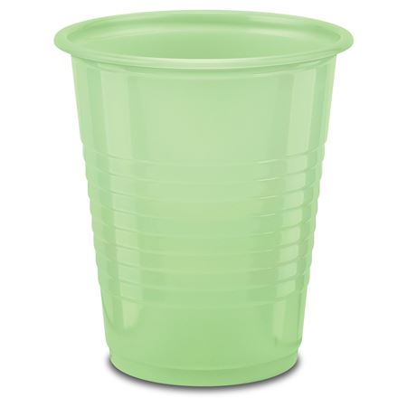 Crosstex International Plastic Cup, 5 oz, Green