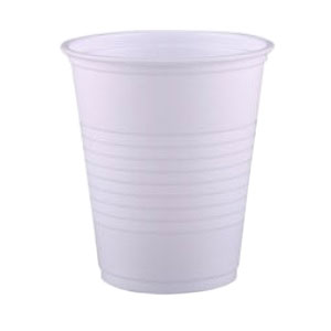 Crosstex International Plastic Cup, 5 oz, White