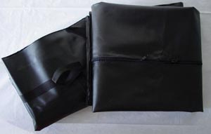 ADI Medical Black Disaster Bag, Straight Zipper with 6 Handles, 36" x 90" (42 cs/plt)