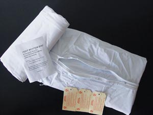 ADI Medical Post Mortem Bag, Straight Zipper, Child, 3 Tags, 28" x 48"