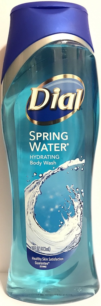 Dial Corporation Body Wash, Antibacterial, Spring Water, 1 Liter, 8/cs