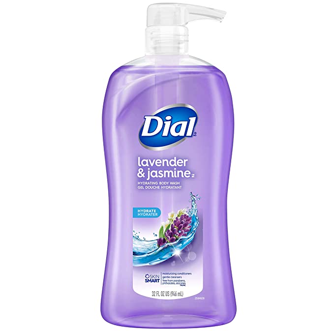 Dial Corporation Body Wash, Lavender & Twilight Jasmine, 32 oz, 4/cs