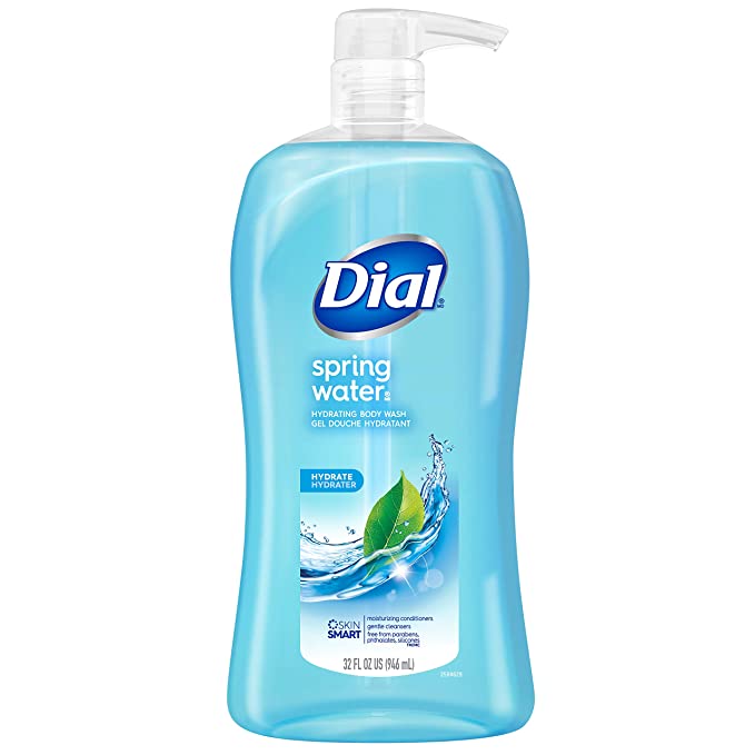 Dial Corporation Body Wash, Spring Water, 32 oz, 4/cs