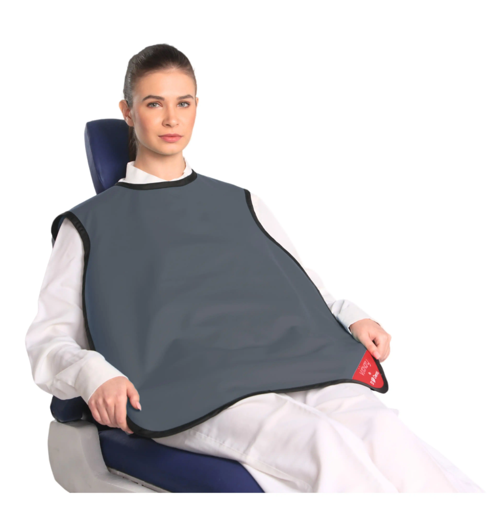 3D Dental Lead Apron Adult Light Grey (No Collar)