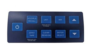 Key Pad for 500KL/501KL Scales. Modles with Reweigh Button