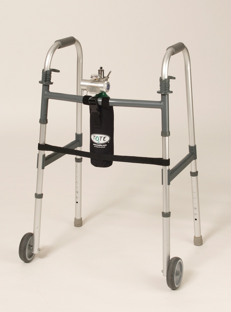 TO-2-TE Oxygen Tank Carrier For Wheeled Walker, Holds M6 Cylinder