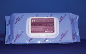 Washcloth, 10" x 13", Pre-Moistened, 64 wipes per soft pack, 8 pk/cs (100 cs/plt)