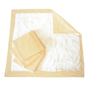 Underpad, Ultra-Large, 36" x 36", Capacity 18.5 fl oz, Beige, 10/bg, 5 bg/cs
