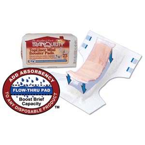 Mini Booster Pad, 10½" x 2¾", 5.7 fl oz Capacity, 25/pk, 8 pk/cs