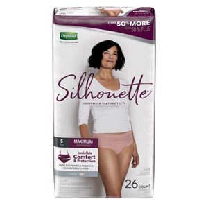 Silhouette Underwear, Maximum Absorption, Women, Small, 26/pk, 2 pk/cs