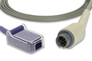 SpO2 Adapter Cable, 300cm, Mindray > Datascope Compatible w/ OEM: 0010-20-42712