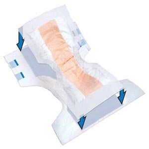 Booster Super-Plus Contour, 14" x 32", Capacity 27½ fl oz, 12/bg, 8 bg/cs