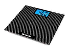 Digital Glass Scale with Anti-Slip Tread & Backlight, 400 lb Capacity