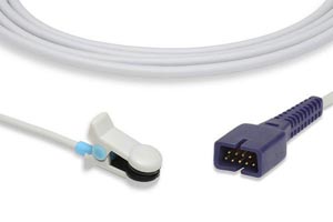 Short SpO2 Sensor, Adult Ear Clip, Covidien > Nellcor Compatible w/ OEM: P3119A