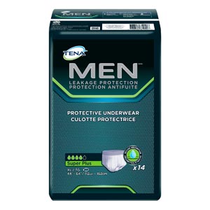 Protective Underwear, Men, X-Large, 44" - 64" Hip Size, White, 14/pk, 4 pk/cs