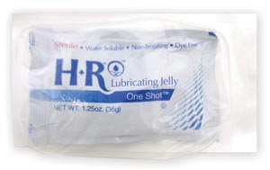 HR® Sterile Lubricating Jelly SafeWrap 1.25oz (36gm) OneShot® (Sterile Field), 50/bx