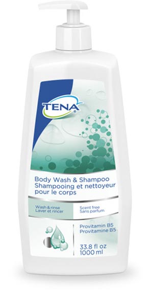 Body Wash & Shampoo, Scent-Free, 33.8 fl oz Pump Bottle, 8/cs