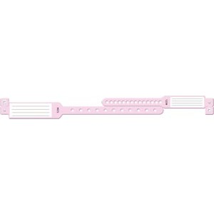 Wristband Set, 2-Part, Mother-Baby Set, Insert, Custom Printed, Pink, 150/bx