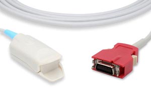 Direct-Connect SpO2 Sensor, Adult Clip, 3ft, Masimo Compatible w/OEM: 2053