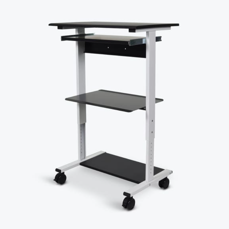 Luxor Three Shelf Adjustable Stand Up Workstation