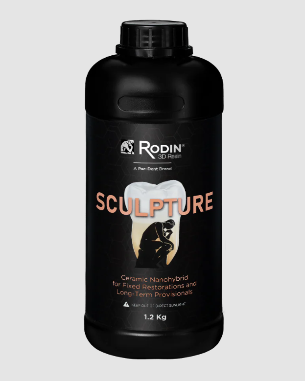 PacDent 3D Resin, Rodin Sculpture Ceramic Nanohybrid, Shade OM3 (Bleach), 1.2kg