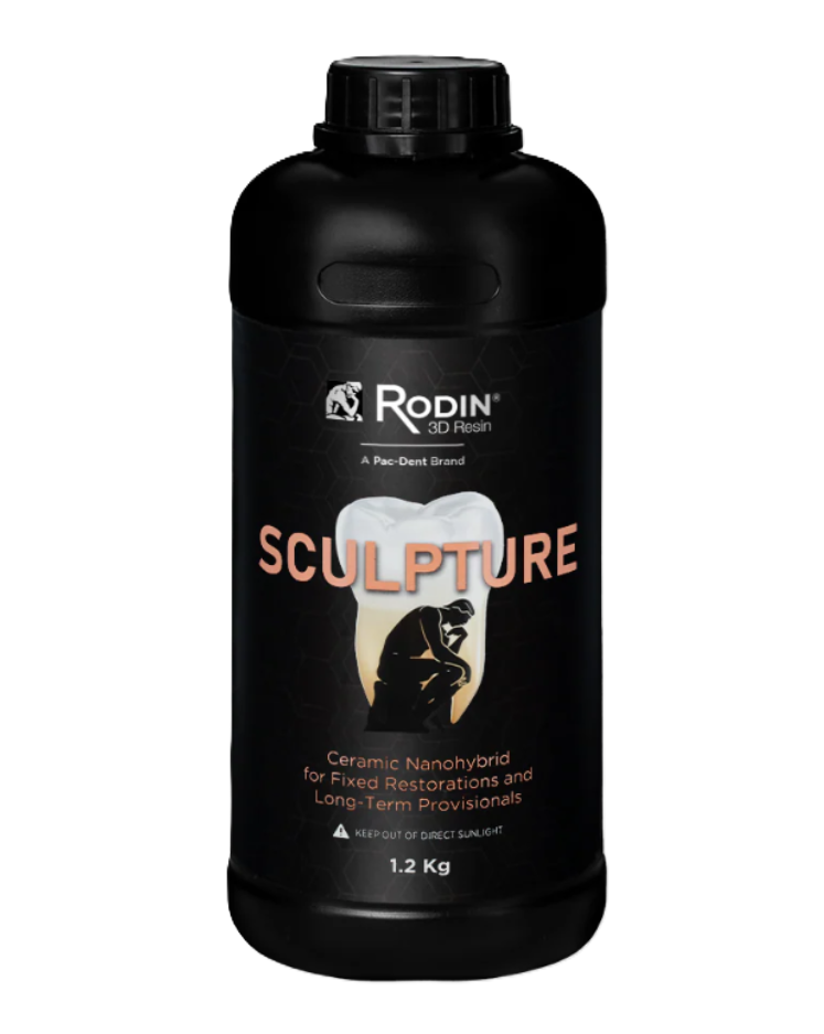 PacDent 3D Resin, Rodin Sculpture Ceramic Nanohybrid, Shade A2, 1.2kg