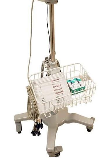 Trolley, Sunken Base Rolling Stand, w/Basket & Rubber Case Adapter for FT-1