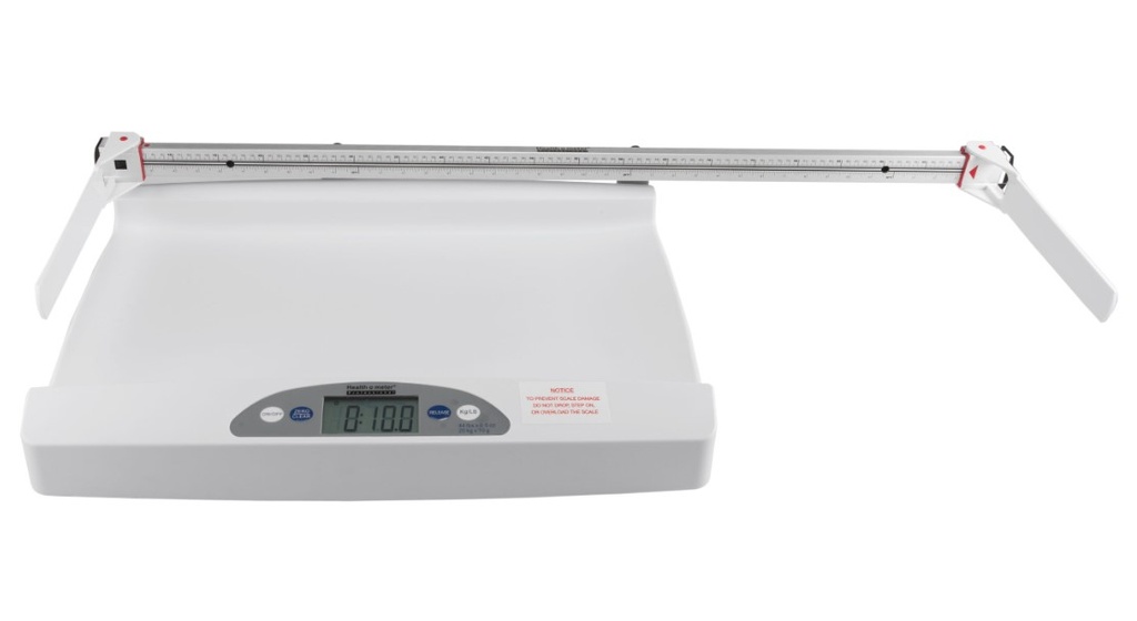 Health O Meter, Digital Pediatric Tray Scale w/Mechanical Height Rod