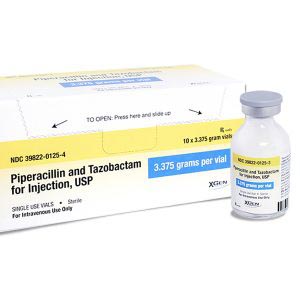Piperacillin & Tazobactam for Injection, USP (3.375 grams), 30mL, 10/ctn (Rx)