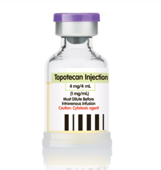 Topotecan Injection, 1 mg/ml, 4 ml Vial, Single Dose, Onco-Tain Glass Fliptop Vial (Rx)