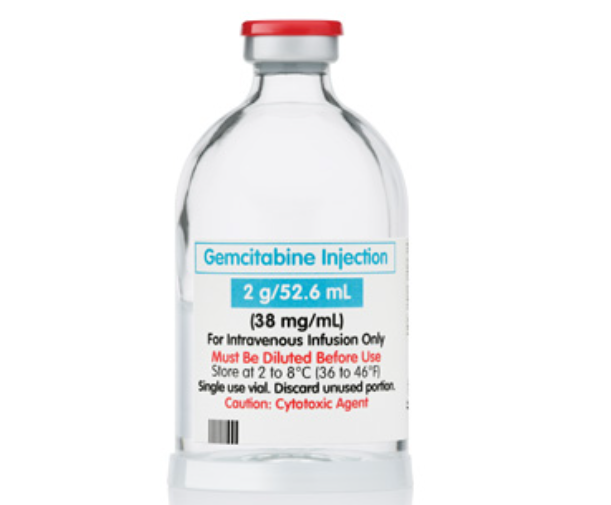 Gemcitabine Injection, 2g, 52.6ml Vial, Single Dose, Onco-Tain Glass Fliptop Vial (Rx)