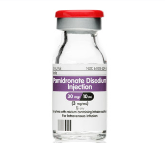 Pamidronate Disodium Injection, 3mg/ml, 10ml Vial, Single Dose, Glass Fliptop Vial (Rx)