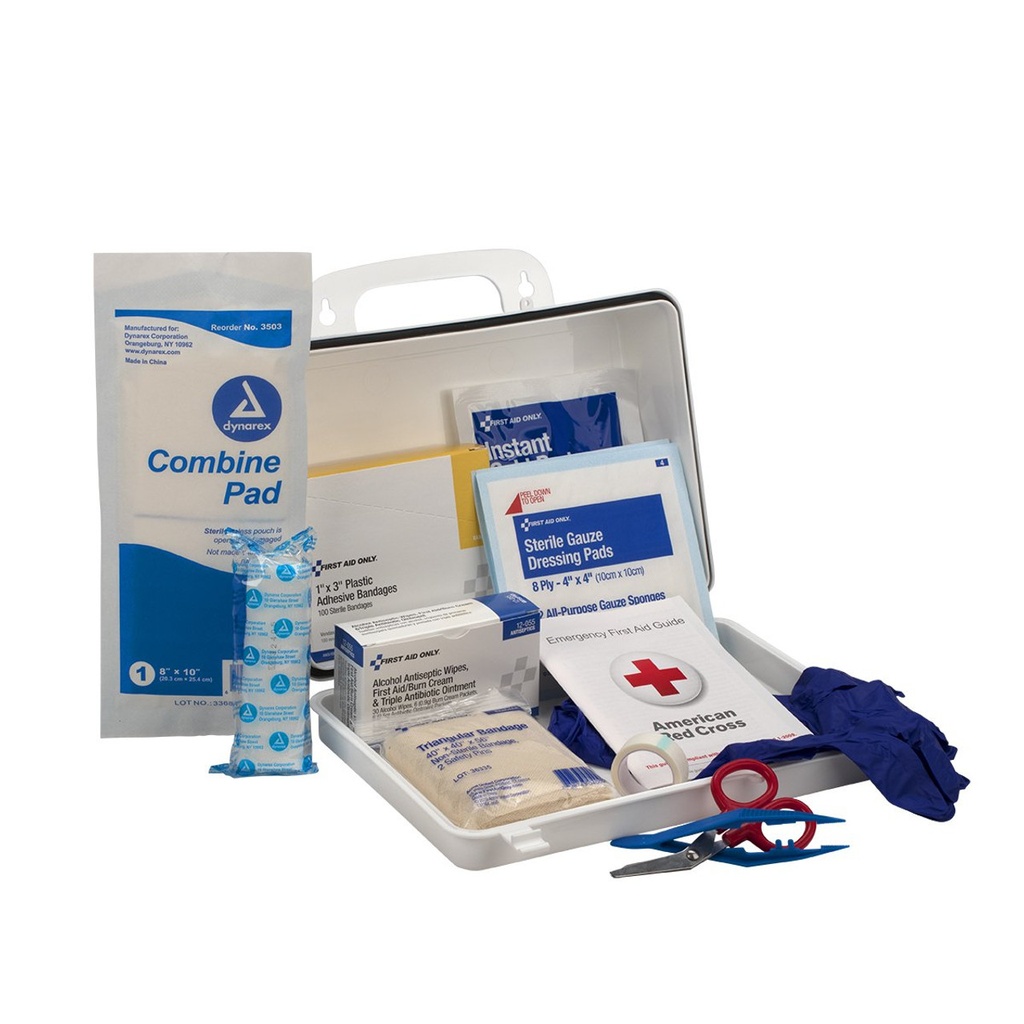 25 Person Contractor's First Aid Kit, Weatherproof Plastic