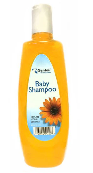 Gentell Tear Free Baby Shampoo, 16 oz, 12/cs