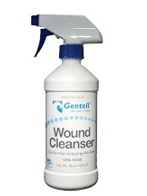 Gentell Dermal Wound Cleanser, 16oz, Spray Bottle, 6/cs