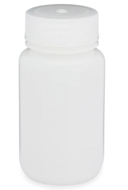Diamond RealSealBottle, Wide Mouth Round, HDPE with PP Closure, 125mL, 12/bg