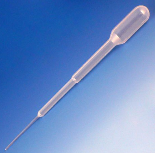 Transfer Pipet, 1.5mL, Fine Tip, 104mm, Sterile, Individually Wrapped, 100/bg, 4bg/cs