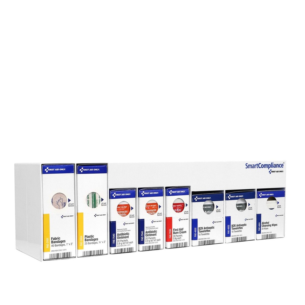 First Aid Only SmartCompliance Clean Treat & Protect RetroFit Station Grid