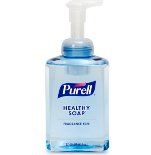 Purell Healthy Soap Gentle & Free Foam, 17.4 fl oz Pump Bottle, 4/cs