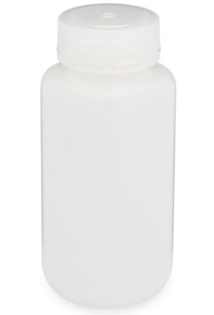 Diamond RealSealBottle, Wide Mouth Round, HDPE with PP Closure, 250mL, 12/bg