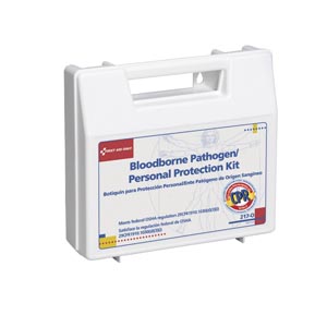 BBP Spill Clean Up Kit w/ CPR Microshield, Plastic Case