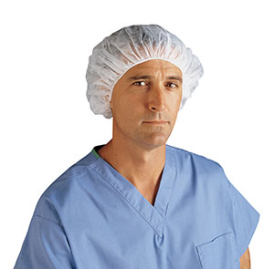 Comfort Bouffant Cap, Large, 24, White, 250/cs