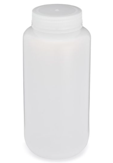 Diamond RealSealBottle, Wide Mouth, Round, LDPE with PP Closure, 1000mL, 6/bg