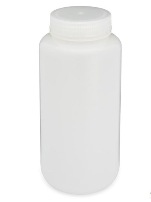 Diamond RealSealBottle, Wide Mouth Round, HDPE with PP Closure, 1000mL, 6/bg