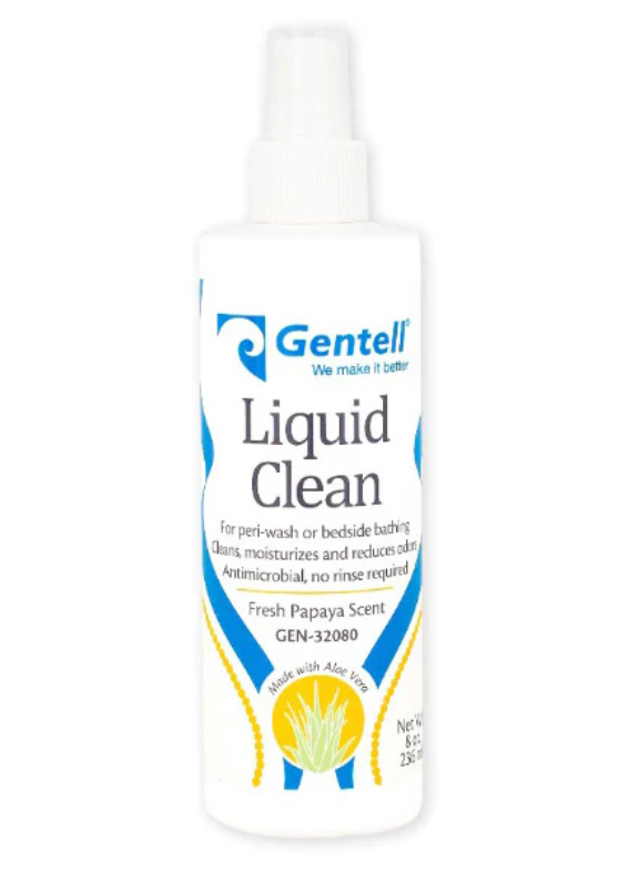 Gentell Liquid Clean Skin Cleanser, 8oz, Bottle, 24/cs