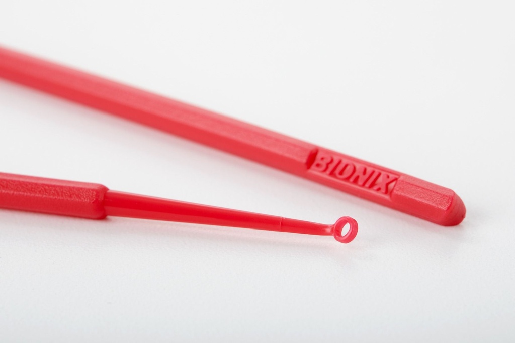 Bionix, LLC Ear Curette, AngleLoop®, 4mm, Red, 50/bx