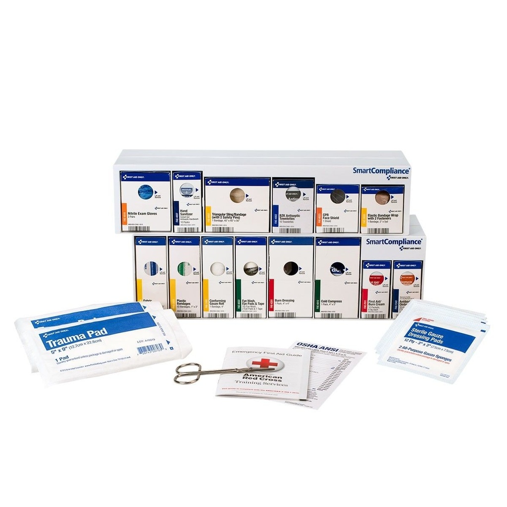 First Aid Only SmartCompliance 25 Person ANSI Class A RetroFit Business Grid without Medications
