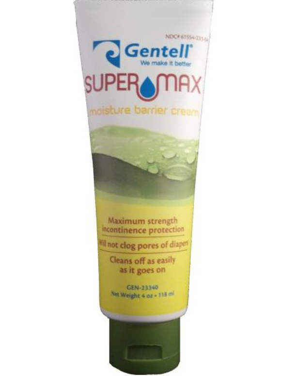 Gentell Super Max Barrier Cream, 4oz, Tube, 12/cs