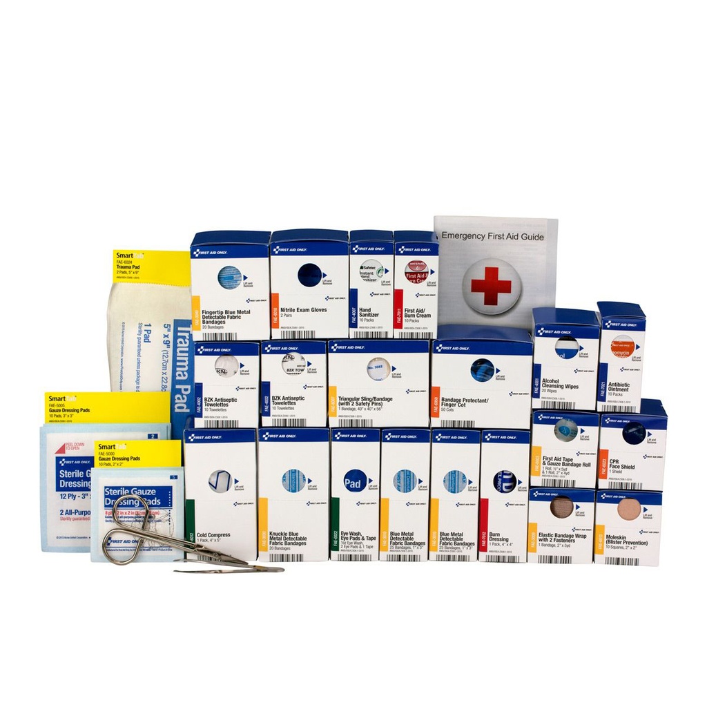 First Aid Only SmartCompliance 50 Person Large Plastic First Aid Food Service Refill Pack