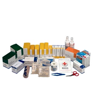 Refill for 6155, 3 Shelf First Aid Metal Cabinet Refill